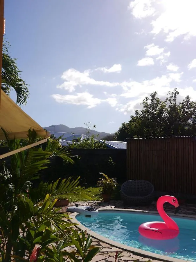 Charmante Villa Creole Climatisee, Jardin Tropical Et Piscine Prives Lamentin Guadalupe