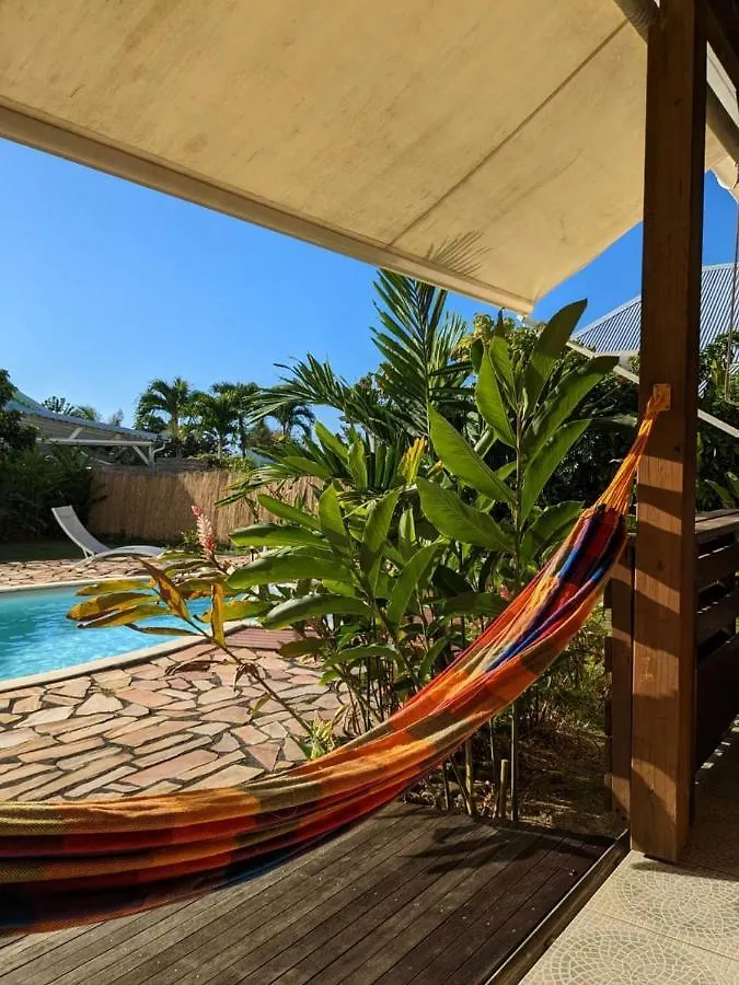 Charmante Villa Creole Climatisee, Jardin Tropical Et Piscine Prives Lamentin